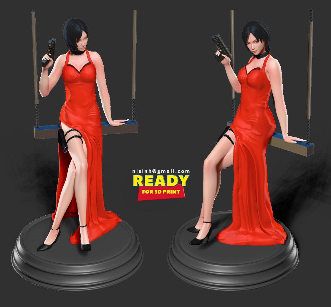 The content that you are about to view may... ada wong - fanart 3D 打 印 模 型....