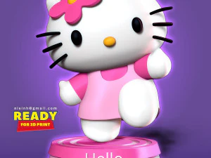 привіт кошеня 3D Принт Модель