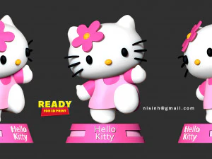 hello kitty 3D Print Model