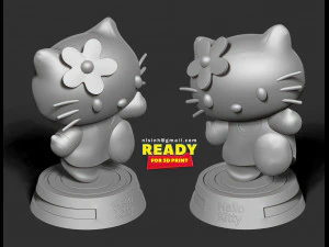 hello kitty 3D Print Model