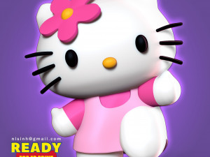 hello kitty 3D Baskı Modeli