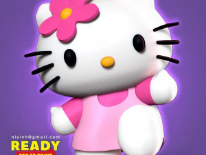 hello kitty 3D Print Model