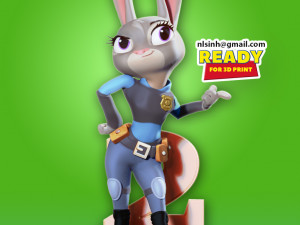 judy hoops fanart 3D Print Model