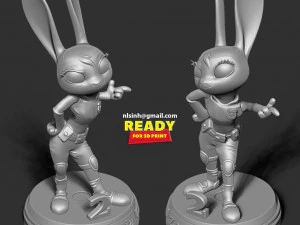 judy hoops fanart 3D Print Model