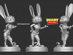 judy hoops fanart Modelo de impresión 3D