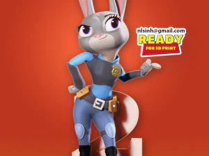 judy hoops fanart 3D Print Model