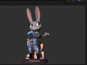 judy hoops fanart 3D Print Model