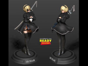 i am nier 2b 3Dプリントモデル