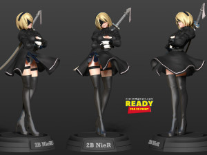i am nier 2b 3Dプリントモデル