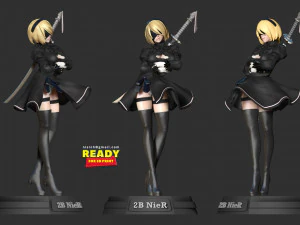 i am nier 2b 3D Print Model