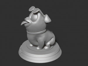 play dog 3D Print Model