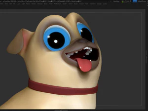 play dog 3D Print Model