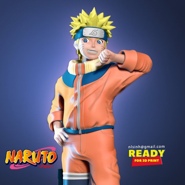Naruto Fan art 3D Принт Модель .c4d .max .obj .3ds .fbx .stl .blend 