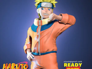 Seni Penggemar Naruto Model Cetak 3D