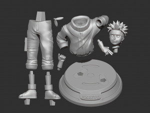 Naruto Fan art 3D Принт Модель