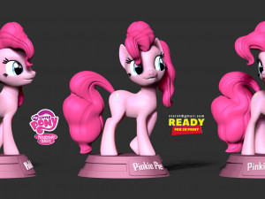 pinkie pie - little pony Modello di stampa 3D