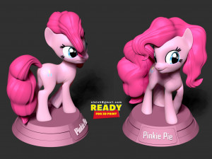 pinkie pie - little pony Modello di stampa 3D