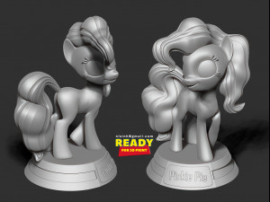 pinkie pie - little pony Modello di stampa 3D