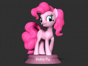 pinkie pie - little pony Modello di stampa 3D