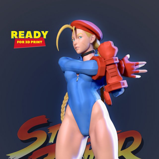 Cammy from Street Fighter V 3D model 3D printable