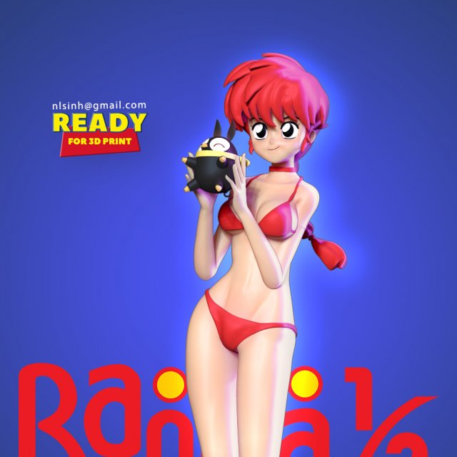 ranma and pichan 3D Принт Модель .c4d .max .obj .3ds .fbx .stl .blend 