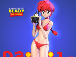 Ranma e Pichan Modello di stampa 3D