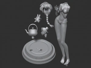 ranma and pichan 3D Print Model