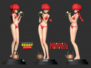 ranma and pichan 3D Print Model