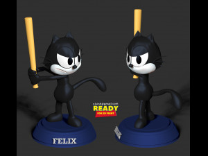 felix the cat Model Cetak 3D
