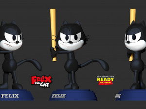 felix the cat Model Cetak 3D