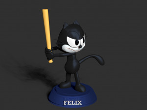 felix the cat Model Cetak 3D
