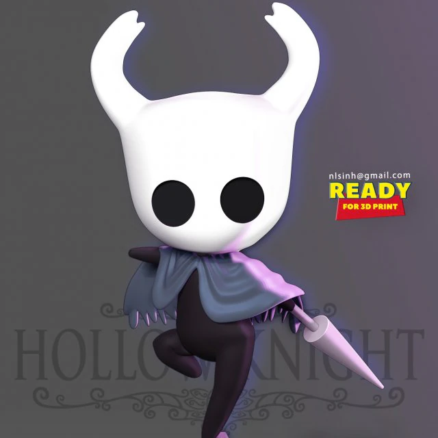 hollow knight 3D Print Model .c4d .max .obj .3ds .fbx .stl .blend 