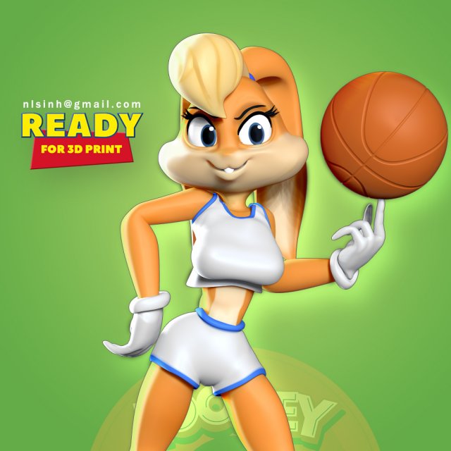 lola bunny 3D Принт Модель .c4d .max .obj .3ds .fbx .stl .blend 