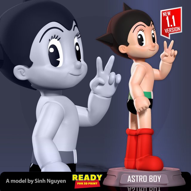 Astro Boy Modèles 3D en vedette .c4d .max .obj .3ds .fbx .stl .blend 