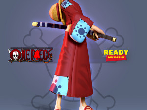 Luffy - pirate warrior Modello di stampa 3D