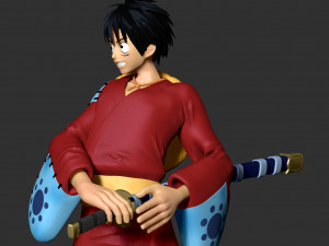 Luffy - pirate warrior Modello di stampa 3D