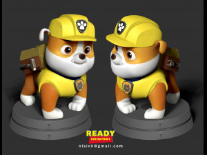 rubble - paw patrol Modelo de impresión 3D