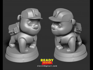 rubble - paw patrol Modelo de impresión 3D