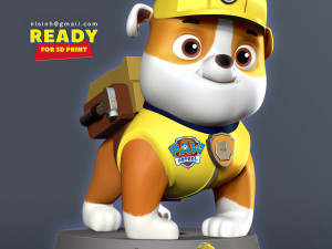 rubble - paw patrol Modelo de impresión 3D