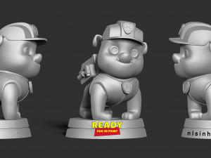 rubble - paw patrol Modelo de impresión 3D