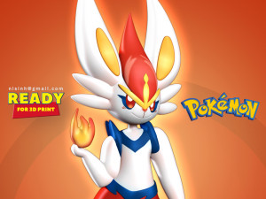 cinderace - pokemon fanart 3D Print Model