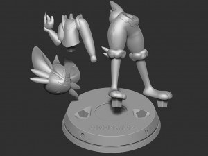 cinderace - pokemon fanart 3D Print Model