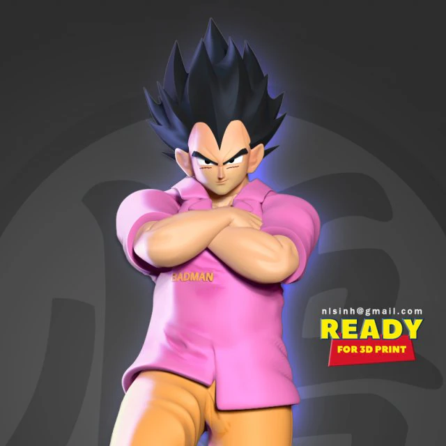 vegeta - badman 3D Print Model .c4d .max .obj .3ds .fbx .stl .blend 