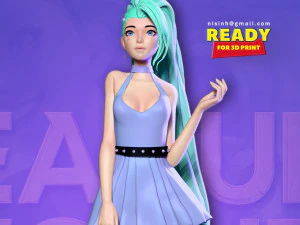 seraphine - league of legends fanart 3D Print Model