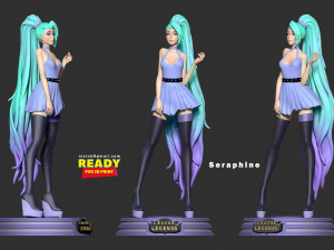 seraphine - league of legends fanart 3D 打印模型