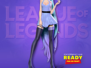seraphine - league of legends fanart 3D 打印模型