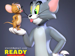 Tom e Jerry Modello di stampa 3D
