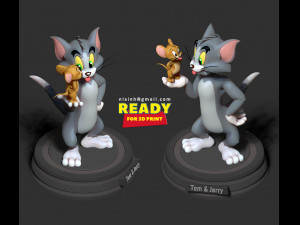 Tom and jerry Modelo de Impressão 3D