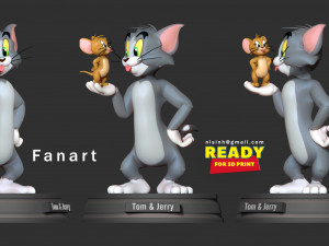 Tom and jerry Modelo de Impressão 3D