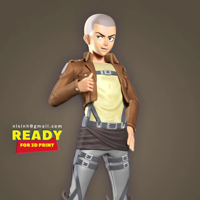 connie springer - attack on titan 3D Print Model .c4d .max .obj .3ds .fbx .stl .blend